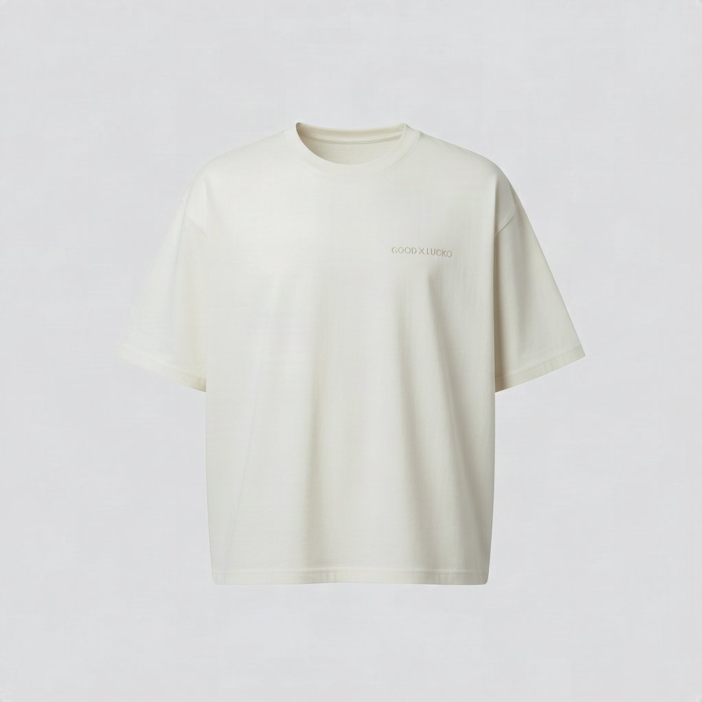 T-shirt blanc os, vue de face